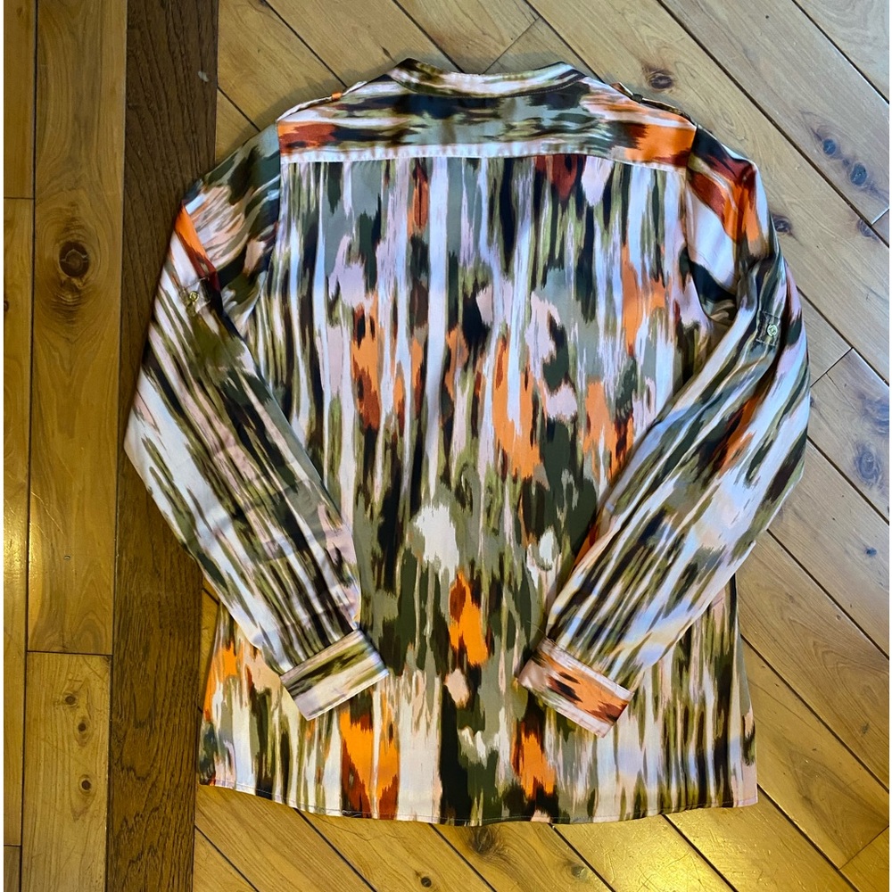 Calvin Klein Multicolored Abstract Print Tab Slee… - image 5